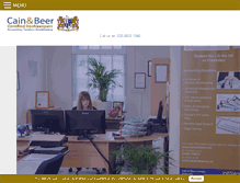Tablet Screenshot of cainandbeer.com